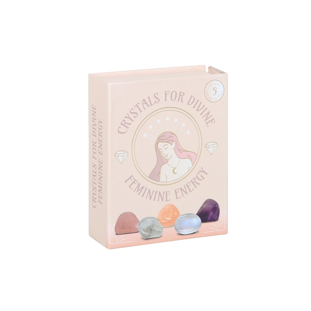 Set of 5 Crystals for Divine Feminine Energy
