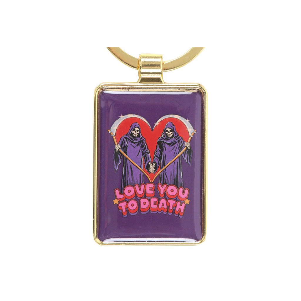 Love You To Death Keyring by Steven Rhodes