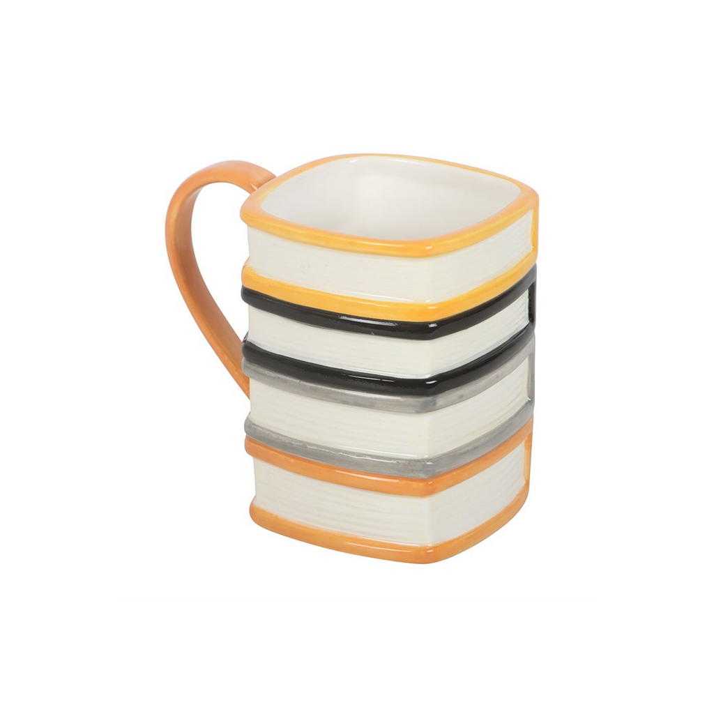 The Haunted Library Book Stack Mug