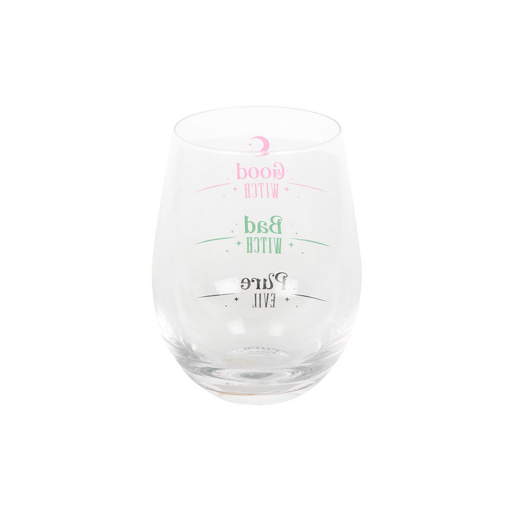 Good Witch, Bad Witch Stemless Glass