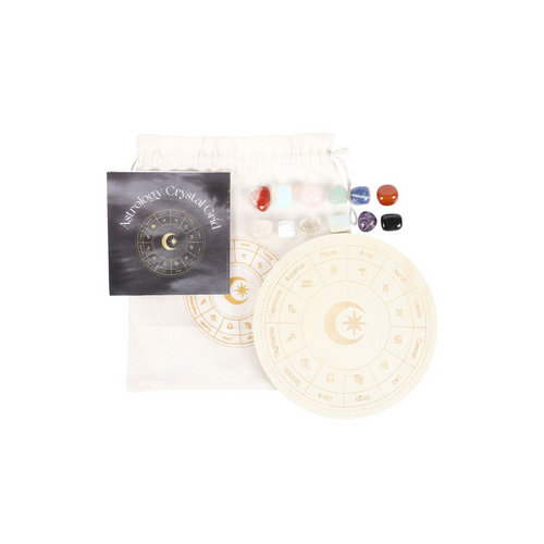 Astrology Wheel Crystal Grid Set