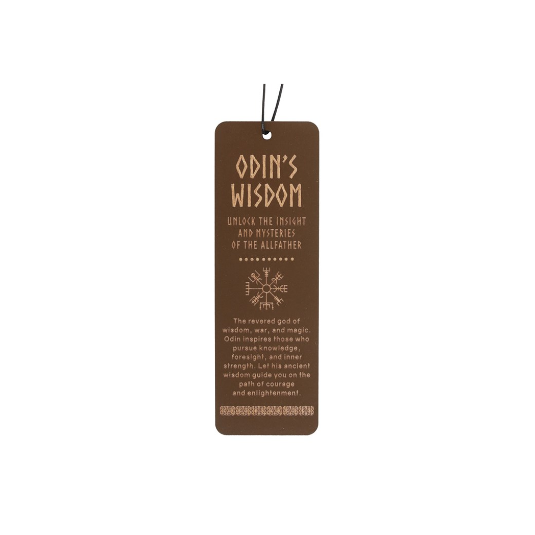 Odin's Wisdom Wooden Bookmark