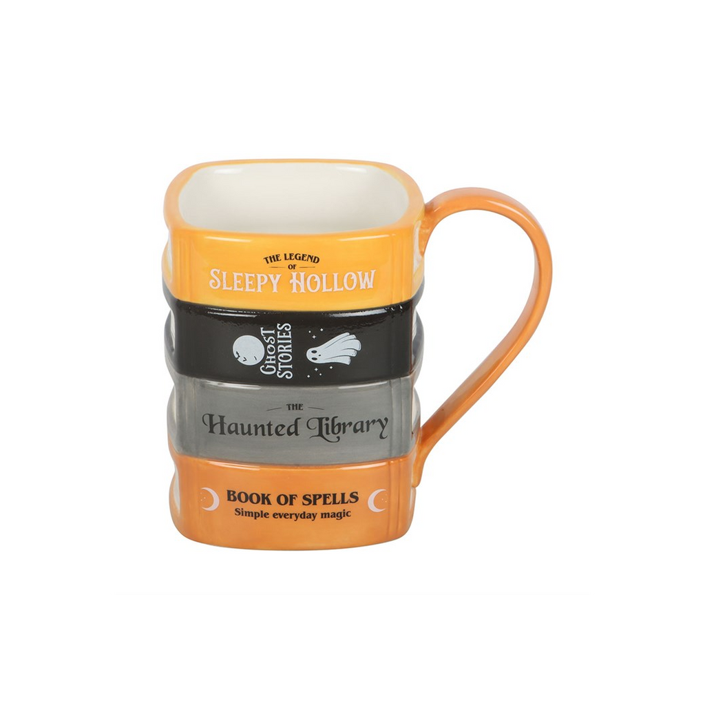 The Haunted Library Book Stack Mug