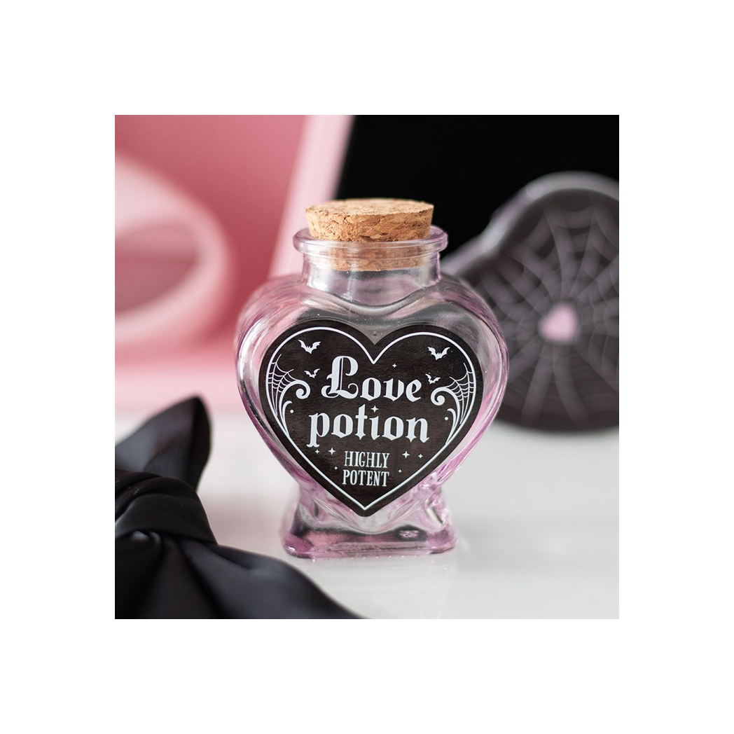 Love Potion Decorative Glass Heart Potion Bottle