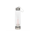 Rose Quartz Purifying Glass Water Bottle