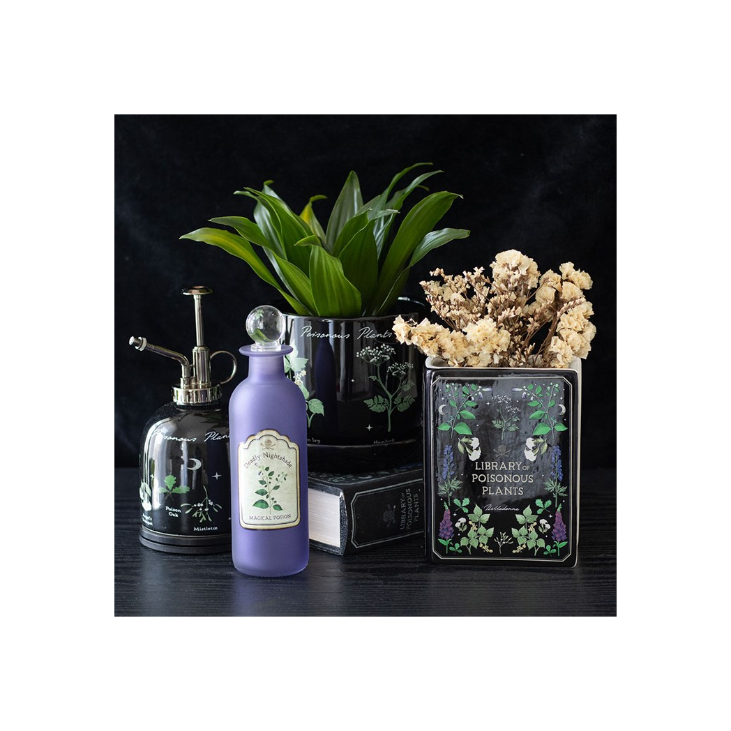 Deadly Nightshade Decorative Glass Potion Bottle