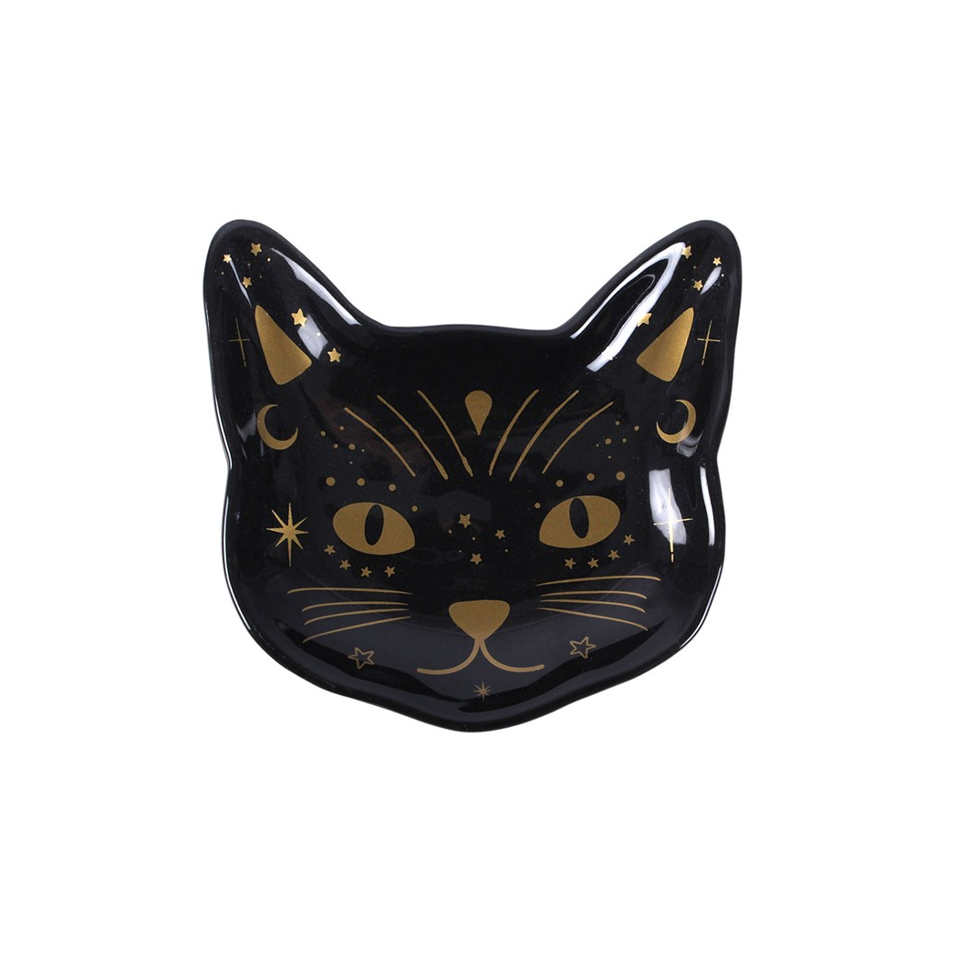 Magick Black Cat Face Trinket Dish product image 2
