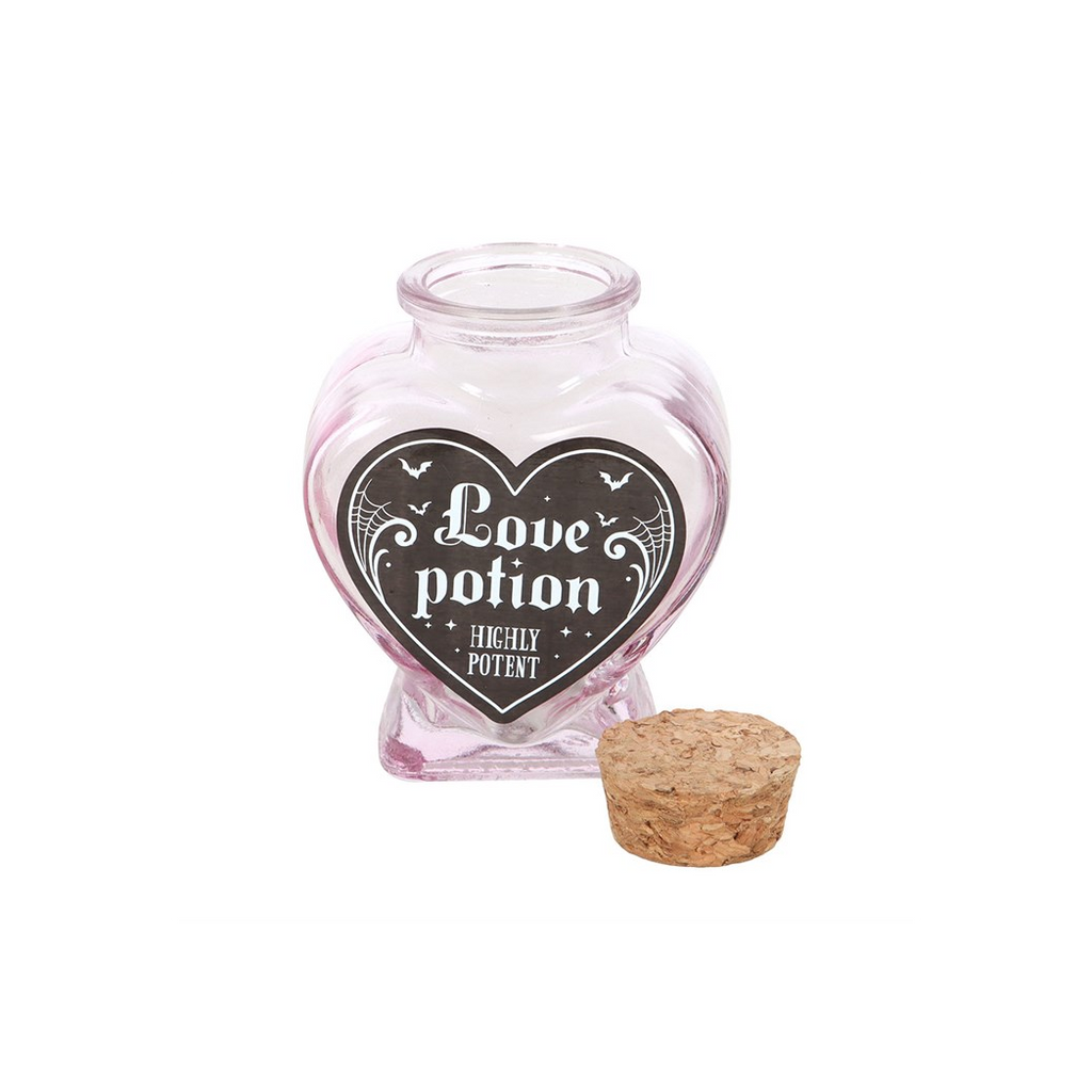 Love Potion Decorative Glass Heart Potion Bottle