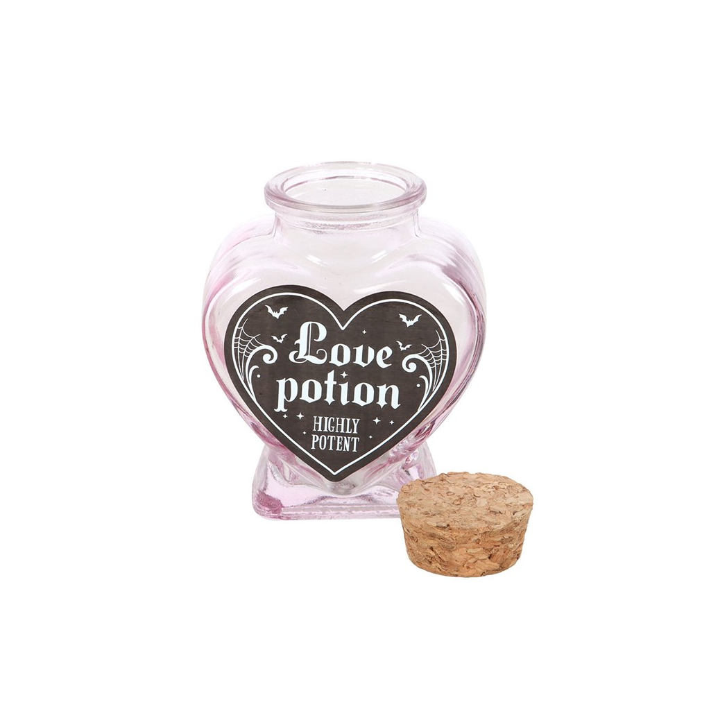 Love Potion Decorative Glass Heart Potion Bottle