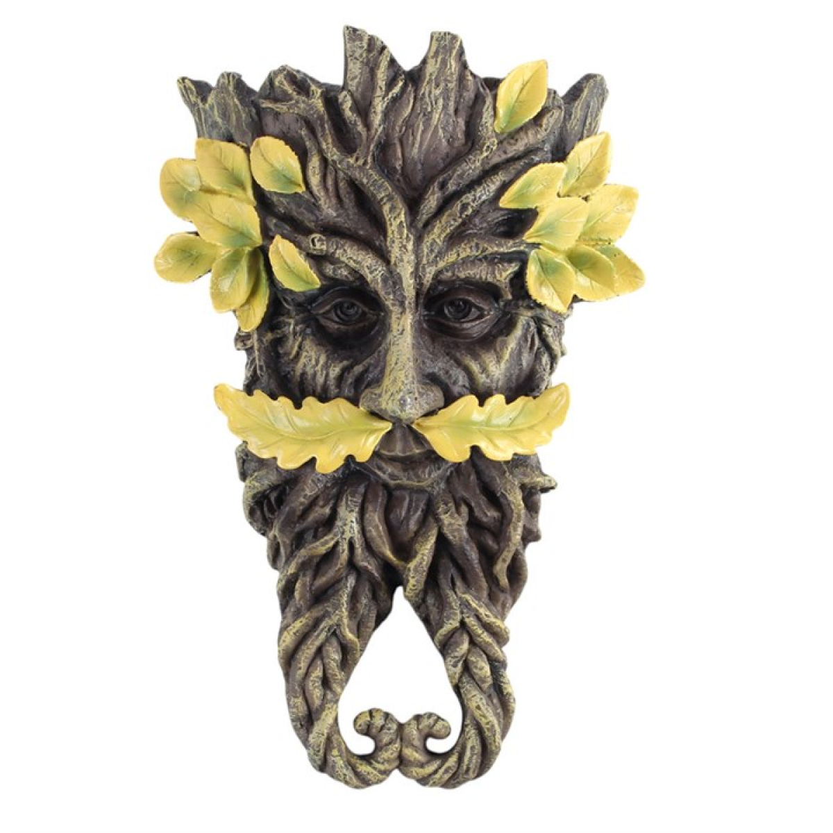 Green Man Twisted Beard Wall Plaque
