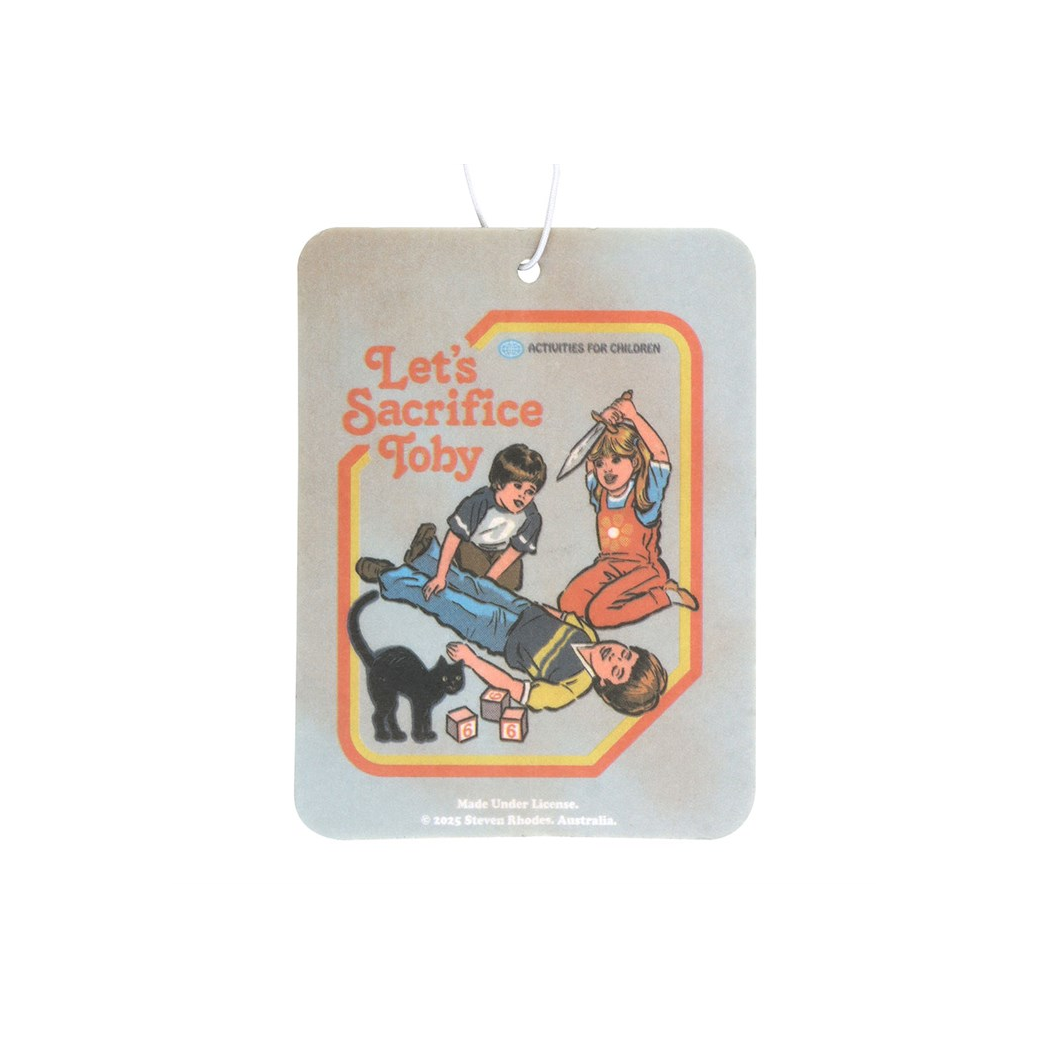 Let's Sacrifice Toby Vanilla Air Freshener by Steven Rhodes