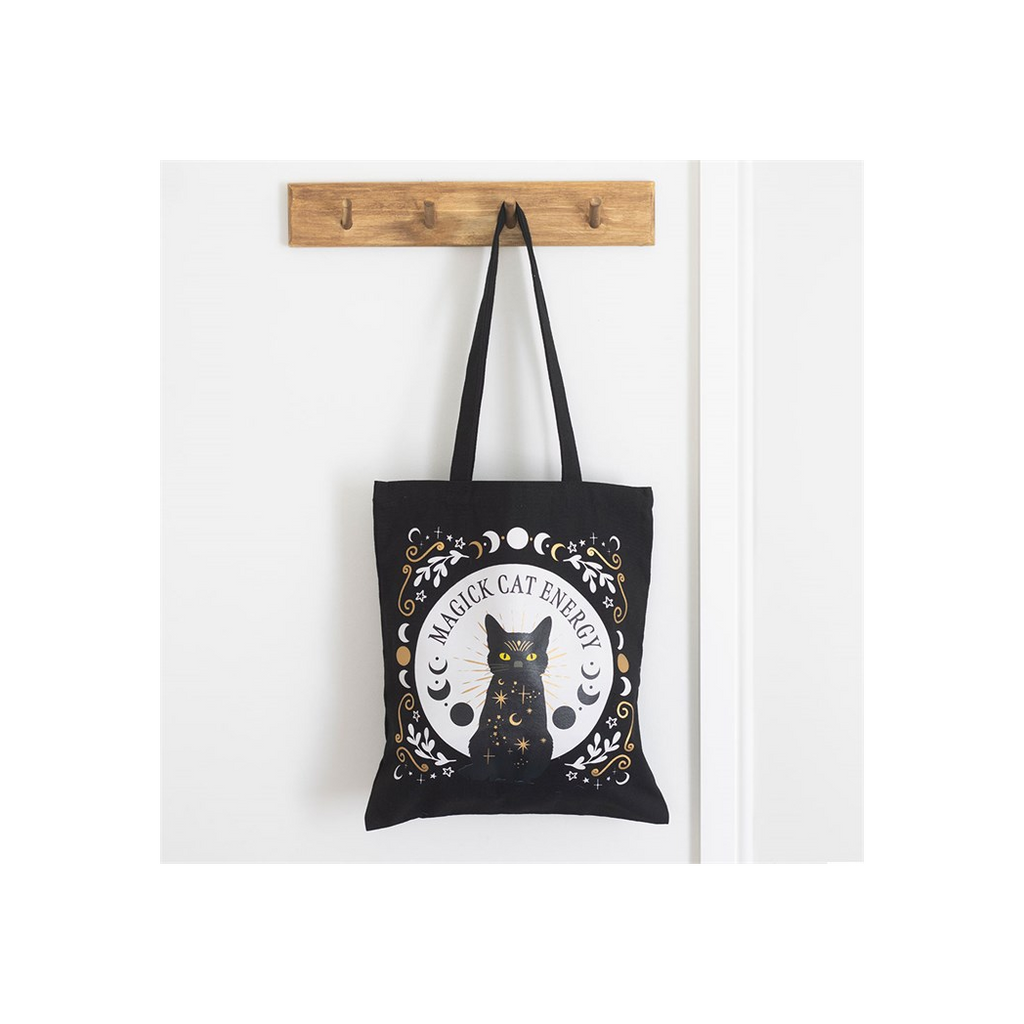 Black Magick Cat Energy Tote Bag