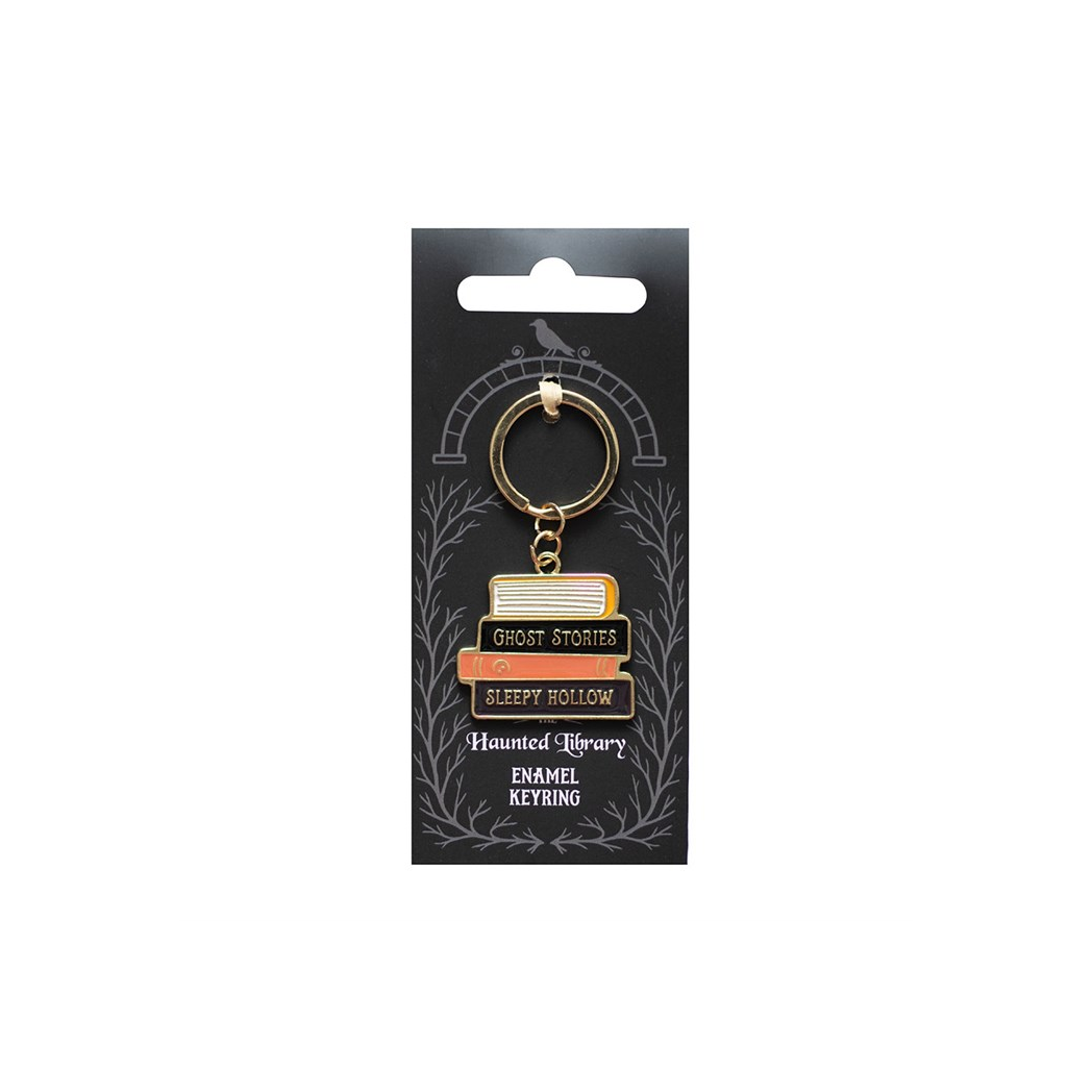 The Haunted Library Book Stack Keyring