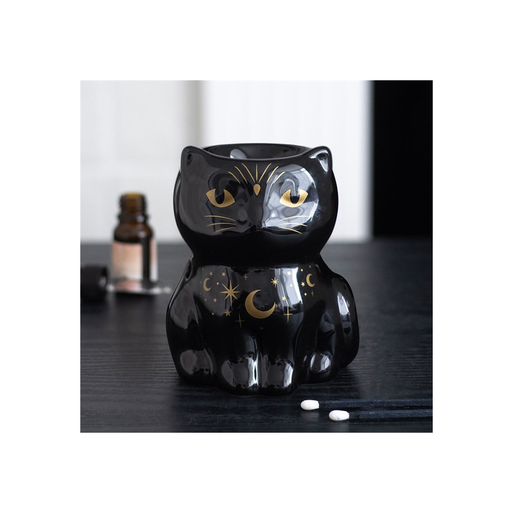 Black Cat Magick Oil Burner