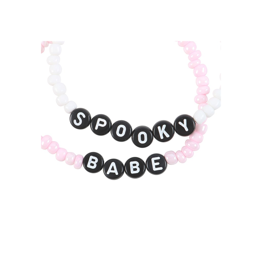 Spooky Babe Beaded Bracelet Set