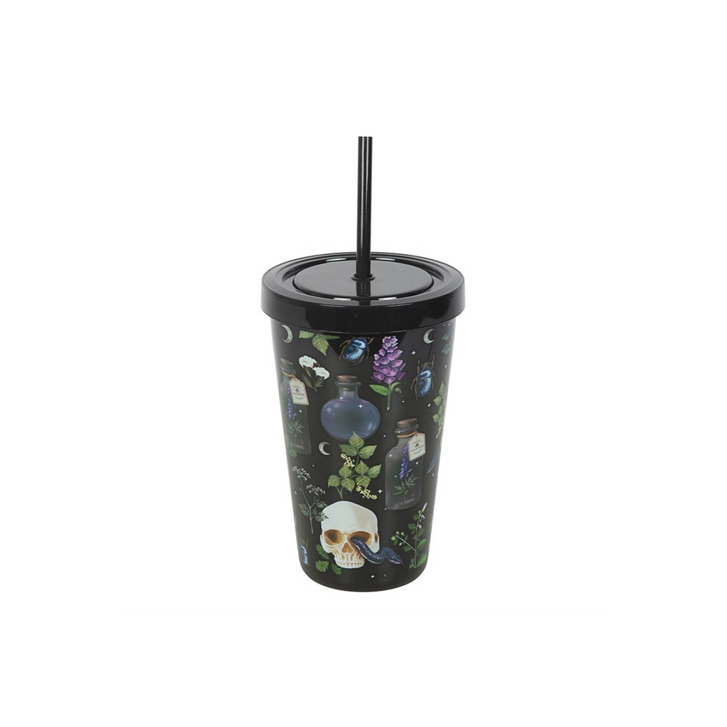 Venom & Vines Print Tumbler with Straw
