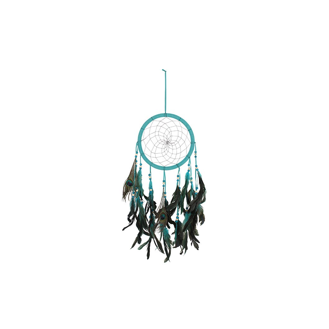 Turquoise Peacock Feather Dreamcatcher product image 1