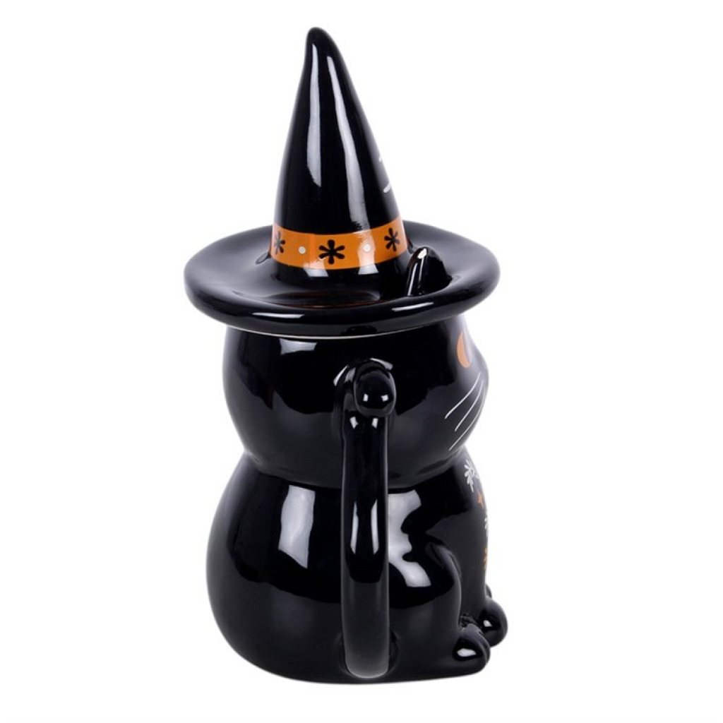 Frightful Folk Black Cat Lidded Mug