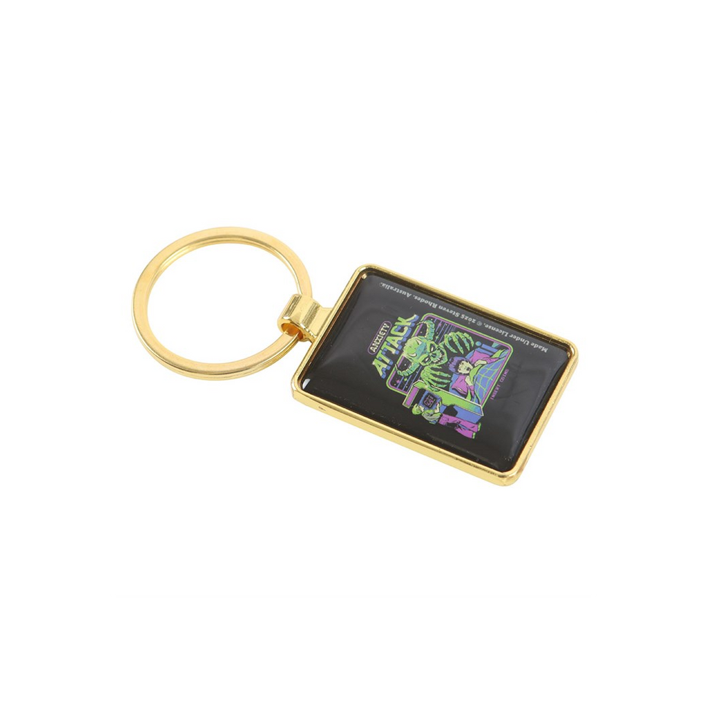 Anxiety Attack Keyring by Steven Rhodes