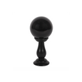 Small Black Crystal Ball on Stand