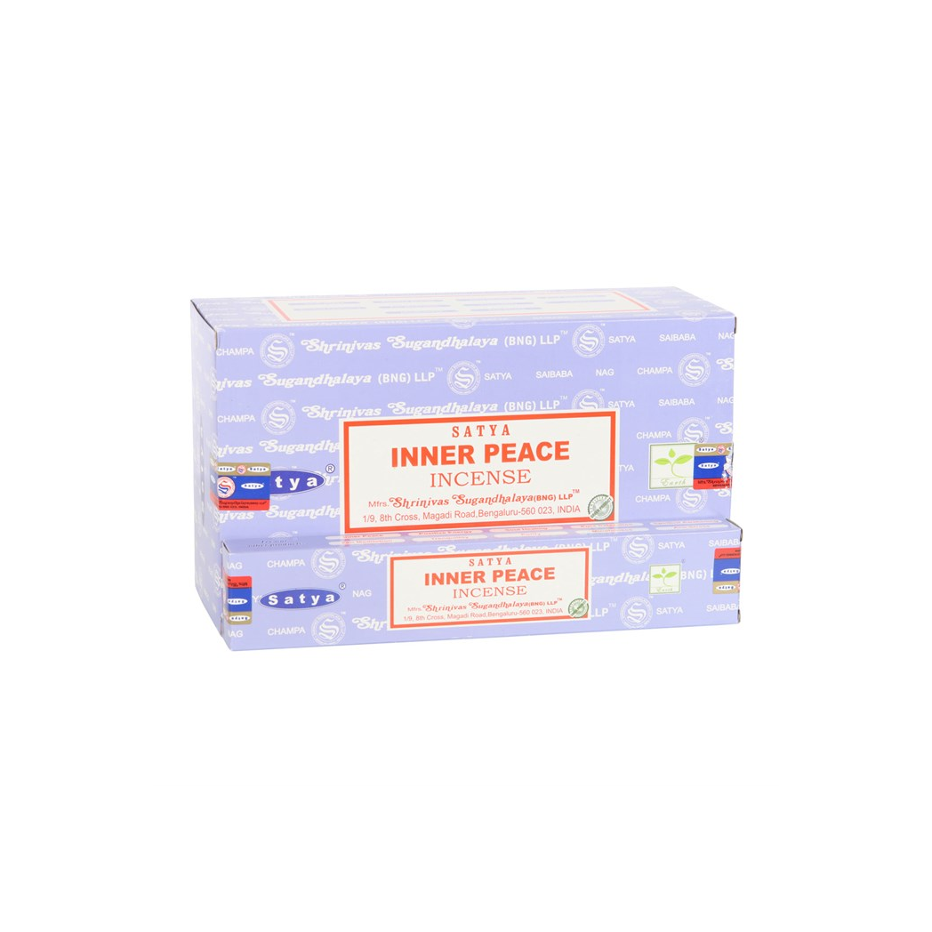 Set of 12 Inner Peace Incense Sticks by Satya
