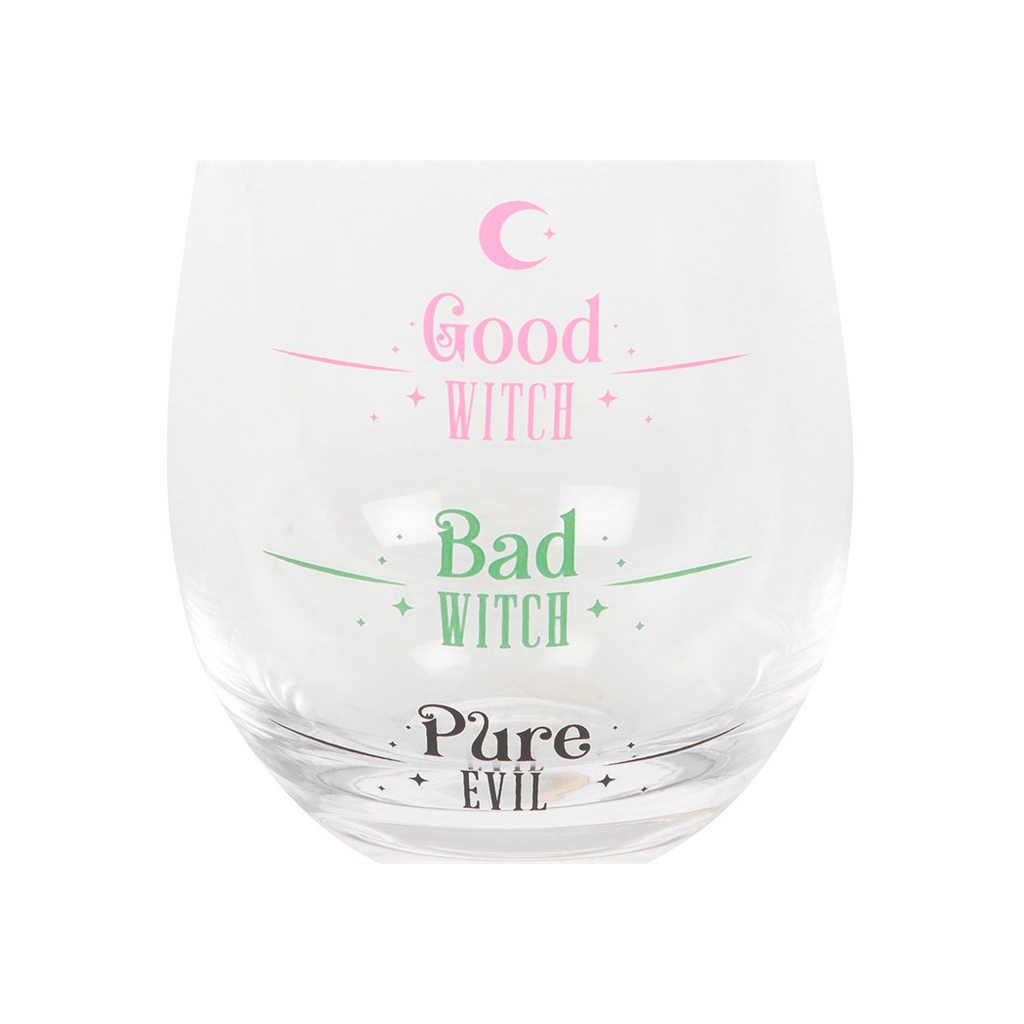 Good Witch, Bad Witch Stemless Glass