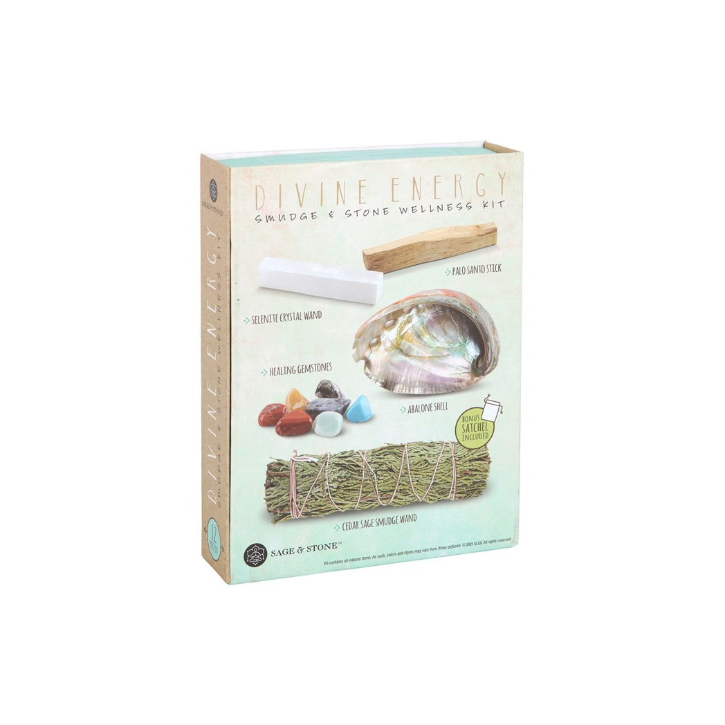 Divine Energy Smudge and Stone Wellness Kit