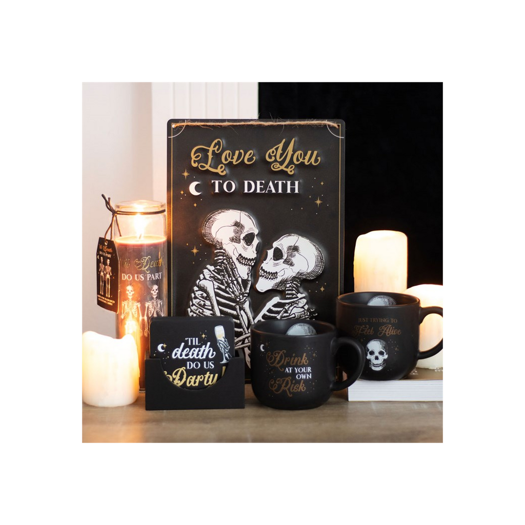 Til Death Do Us Part Amber Noir Tube Candle