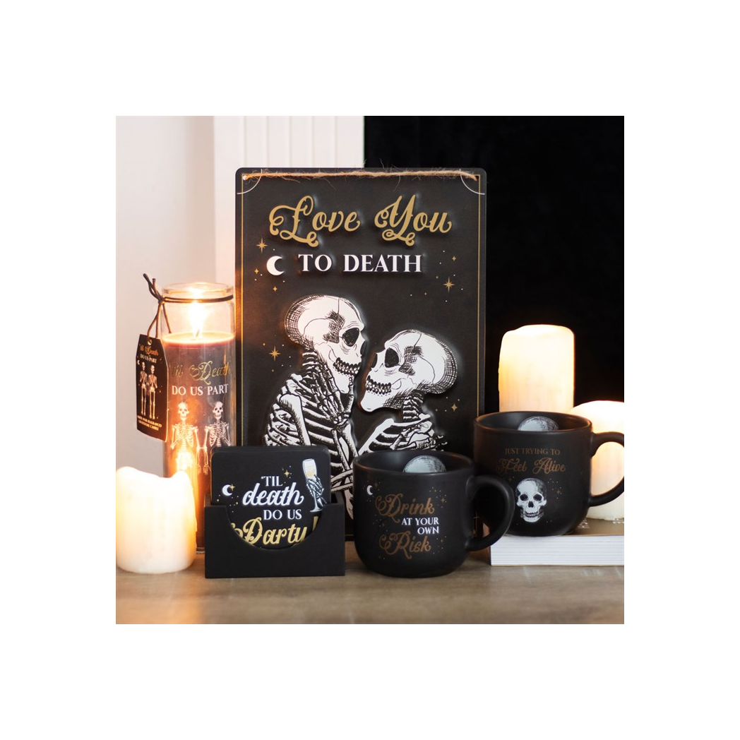 Til Death Do Us Part Amber Noir Tube Candle