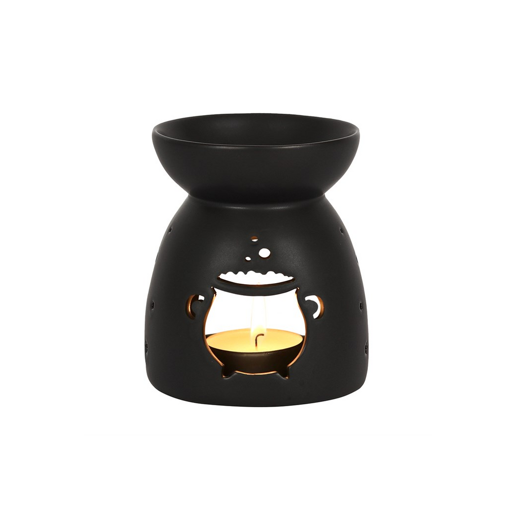 Black Cauldron Cut Out Oil Burner
