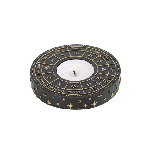 Astrology Wheel Tealight Candle Holder