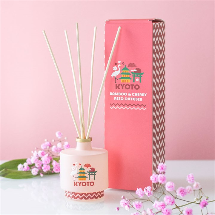 Kyoto bamboo and cherry blossom reed diffuser
