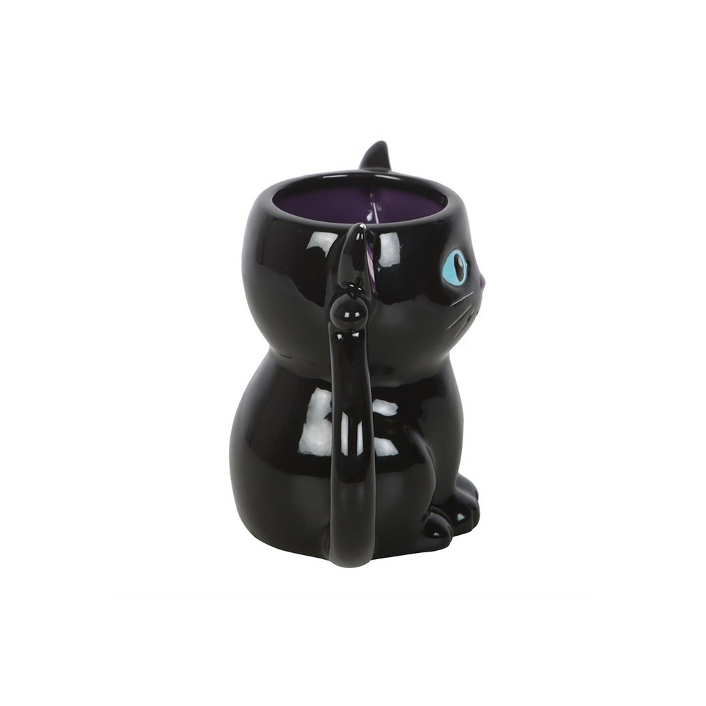 Cute and Creepy Black Cat Mug