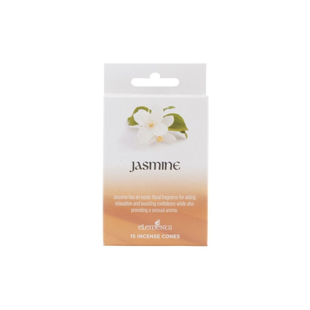 Set of 12 Packets of Elements Jasmine Incense Cones