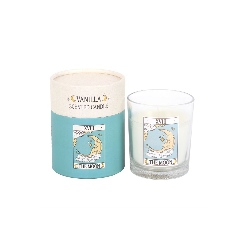 The Moon Vintage Tarot Vanilla Candle