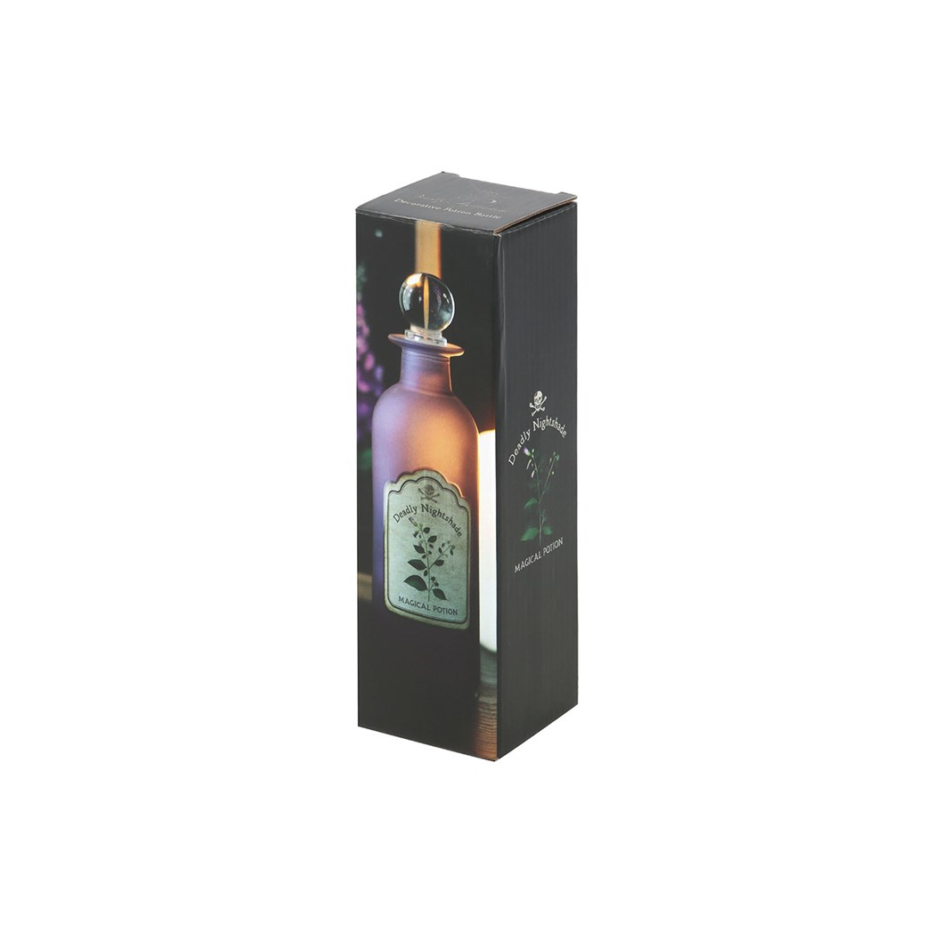 Deadly Nightshade Decorative Glass Potion Bottle