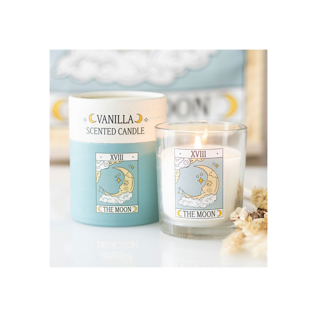 The Moon Vintage Tarot Vanilla Candle