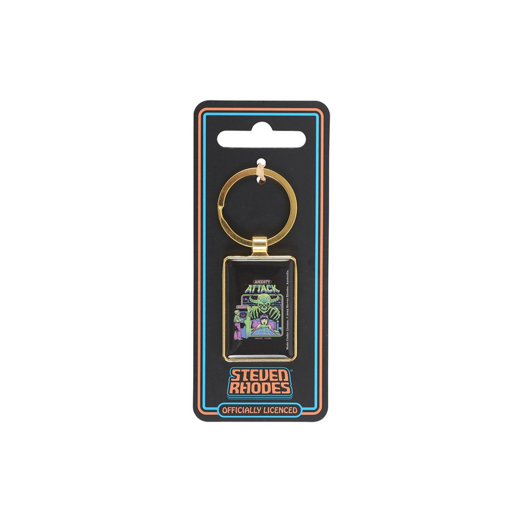 Anxiety Attack Keyring by Steven Rhodes