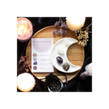 Love healing crystal set with moon trinket dish