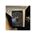 Out Of This World greeting card with tiger's eye crystal moon keepsake