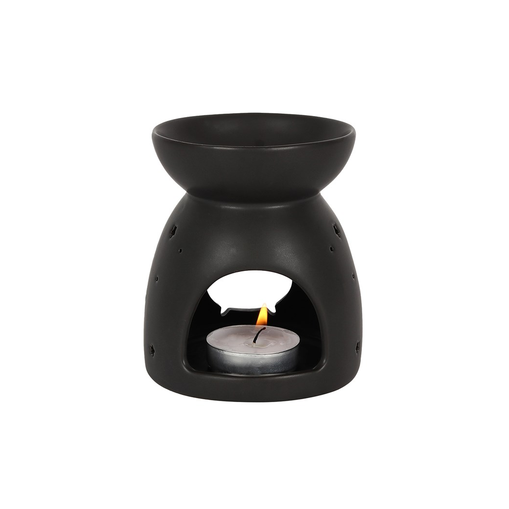 Black Cauldron Cut Out Oil Burner