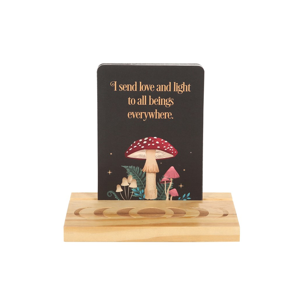 Affirmation Cards with Wooden Stand