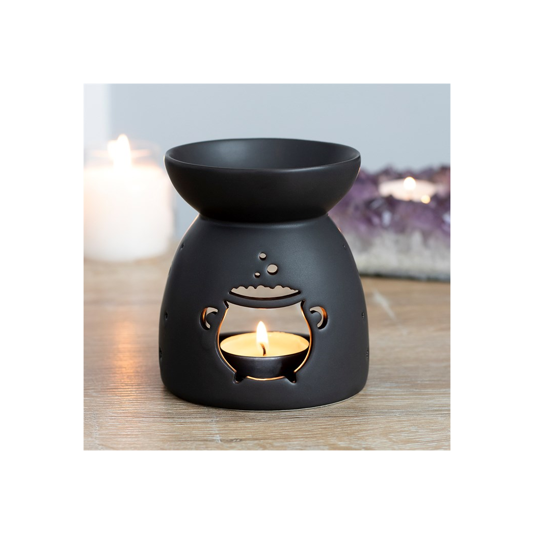 Black Cauldron Cut Out Oil Burner