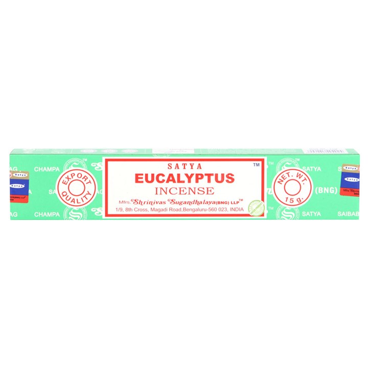 Set of 12 Eucalyptus Incense Sticks by Satya