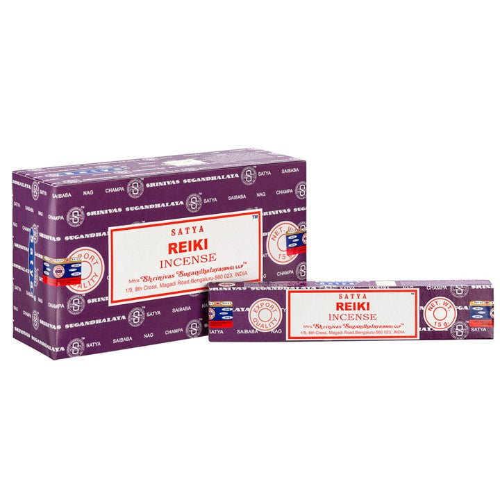 Set of 12 Reiki Incense Sticks by Satya
