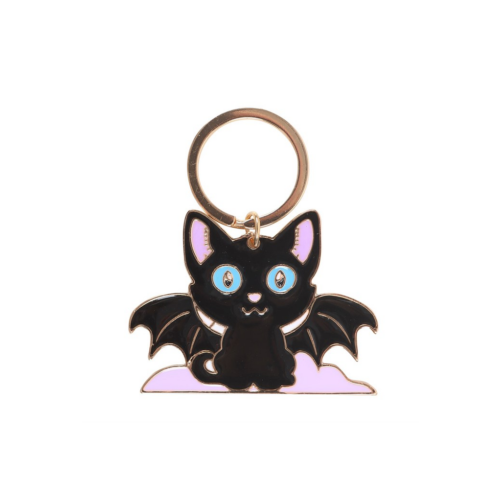 In My Witch Era Bat Cat Enamel Keyring