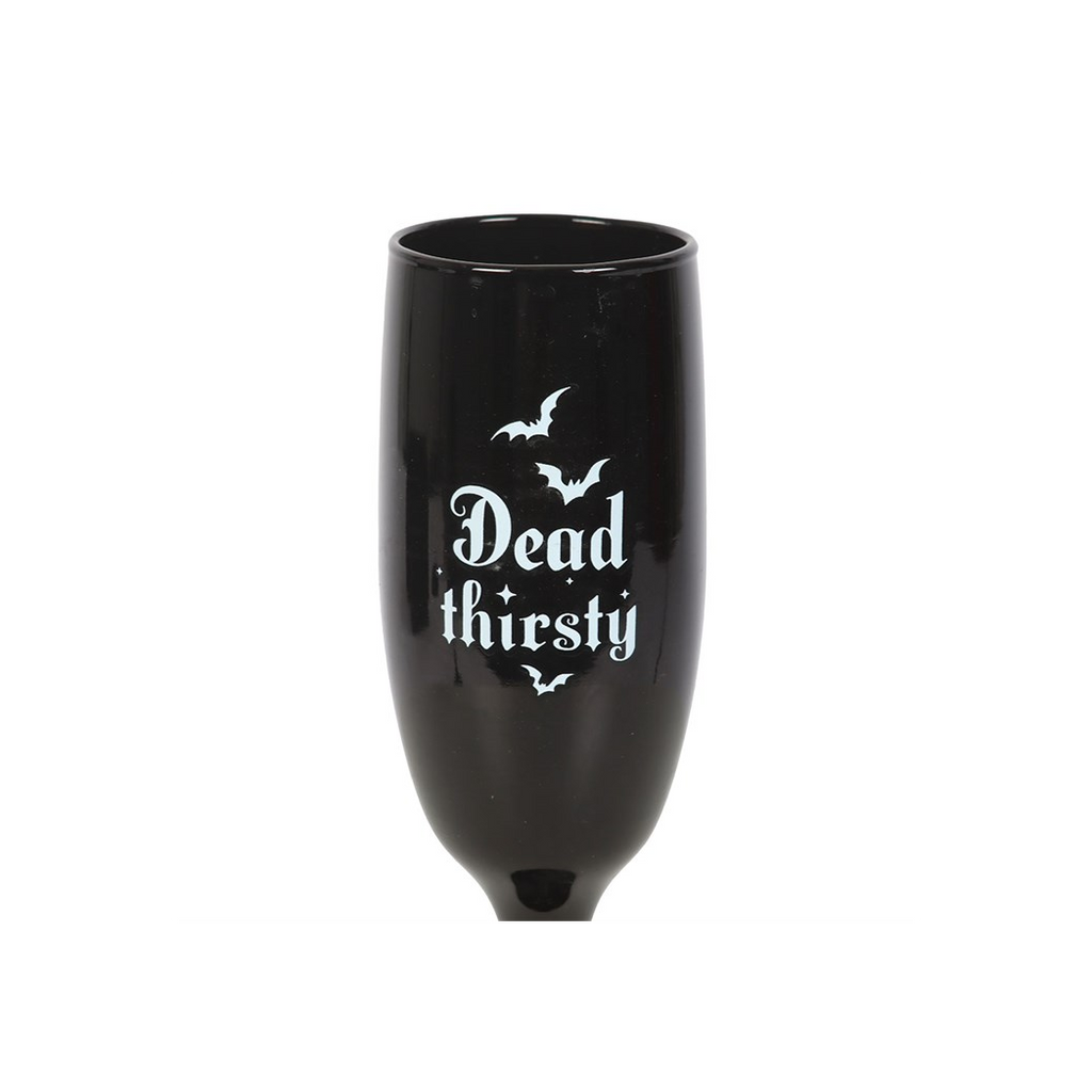Set of 2 Dead Thirsty Champagne Flutes