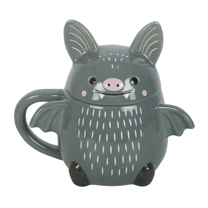 Cute Bat Lidded Mug