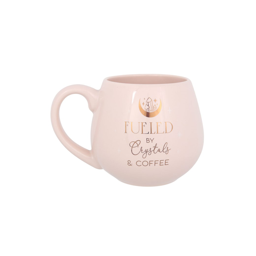 Crystals and Coffee Rounded Mug