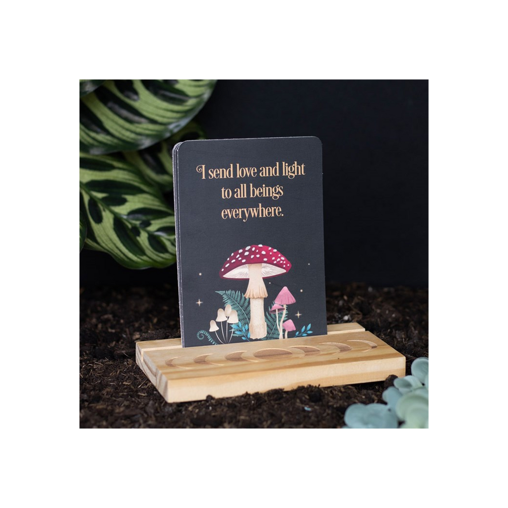 Affirmation Cards with Wooden Stand
